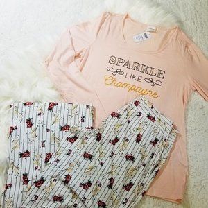 Soma | NWT Cool Nights Pink Pajama Set Size XS